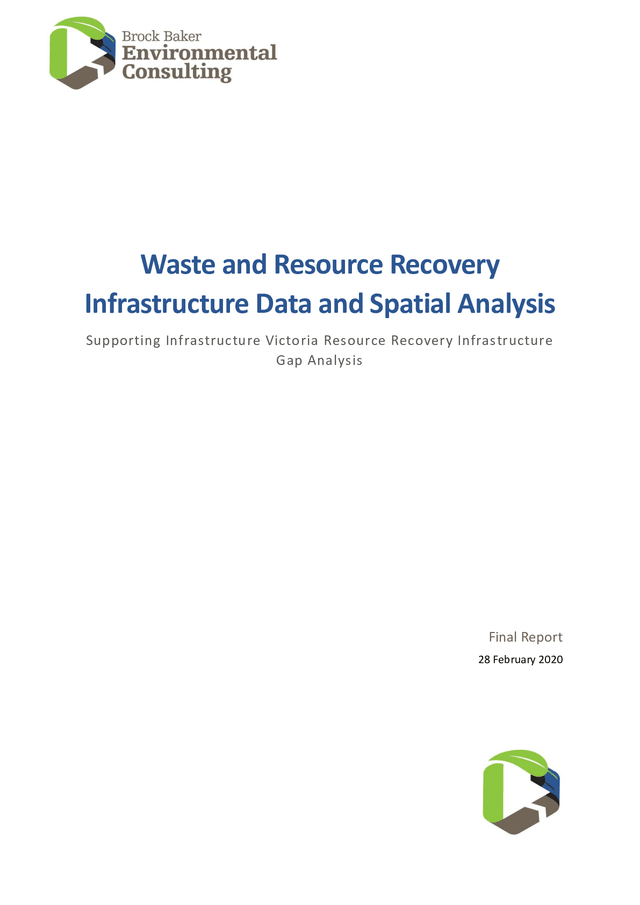 Thumbnail for Waste and resource recovery infrastructure data and spatial analysis