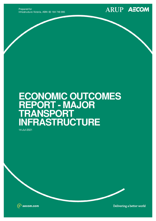 Thumbnail for Economic outcomes report: major transport infrastructure