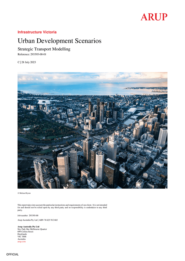 Thumbnail for Strategic transport modelling: urban development scenarios