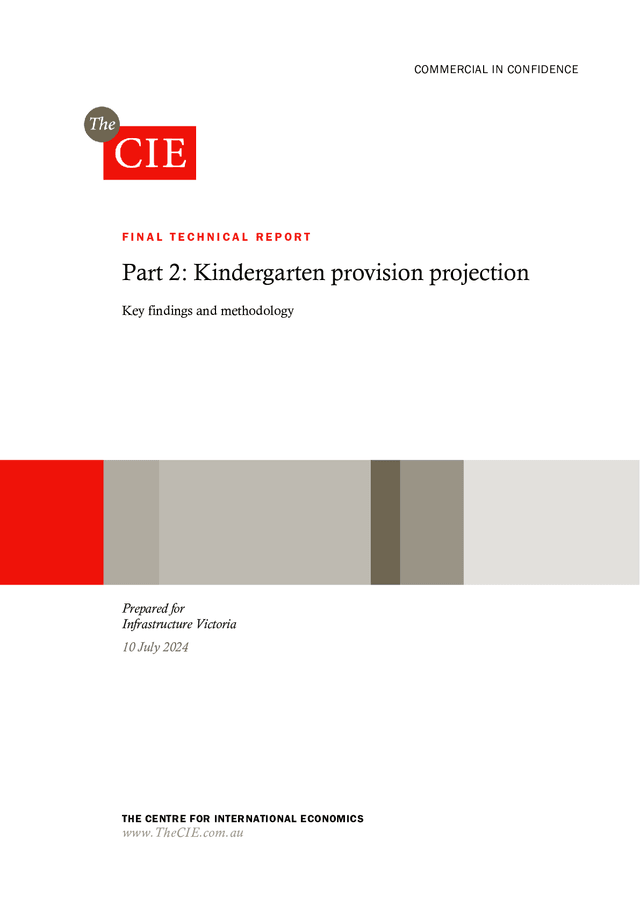 Thumbnail for Estimating kindergarten provision
