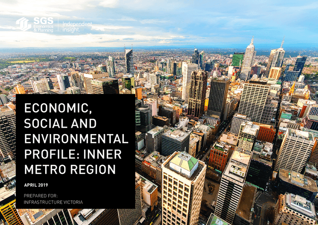 Thumbnail for Inner metro region: economic, social and environmental profile