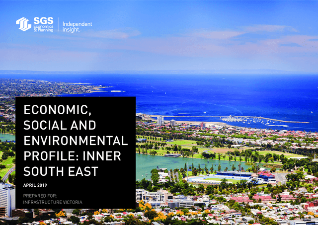 Thumbnail for Inner south eastern region: economic, social and environmental profile