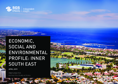 Thumbnail for Inner south eastern region: economic, social and environmental profile