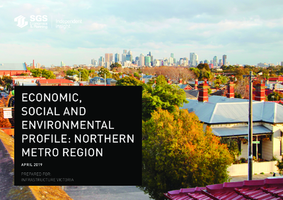 Thumbnail for Northern metro region: economic, social and environmental profile