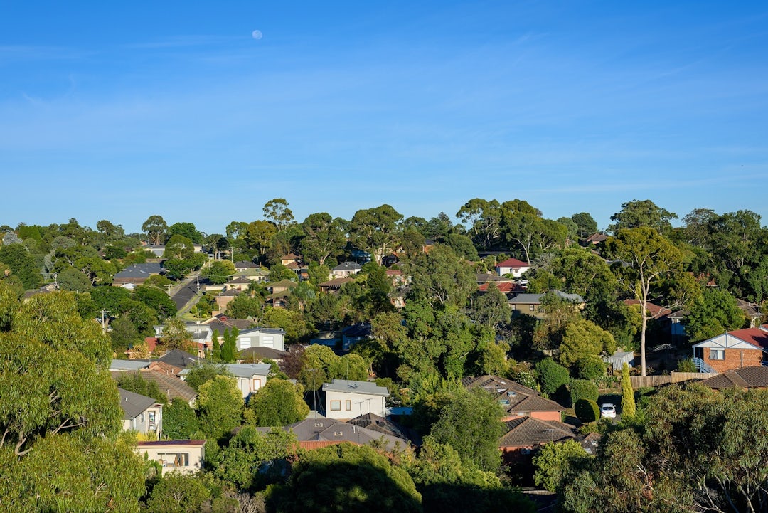 Suburban housing in Greenborough Melbourne i Stock 1202895314