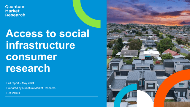 Thumbnail for Access to social infrastructure consumer research: community health