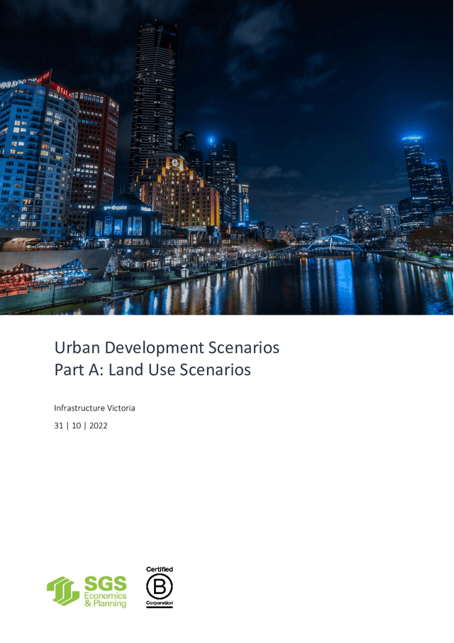 Thumbnail for Land use scenarios and impact assessment framework: urban development scenarios