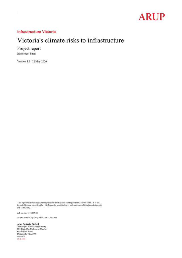 Thumbnail for Victoria's climate risks to infrastructure